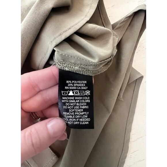 Nic + Zoe Womans Tech Stretch Shirt Blouse Snap Button Top Size Large Green $178 - Picture 5 of 5